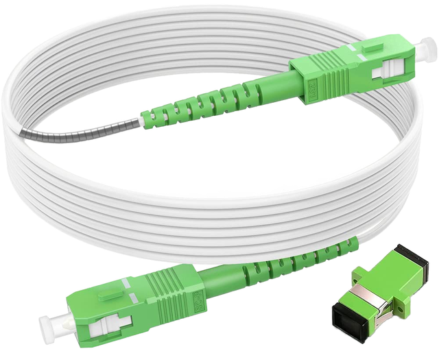SC/APC Fiber Optic Internet Cable Armored Fiber Patch Cable OS2 Single Mode Fiber Optical Patch Cord Simplex 9/125um