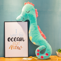 Oreiller long hippocampe extra doux pour adultes, jouet en peluche anti-anxiété, cadeau parfait pour la décoration de Noël