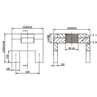 Borne latérale de haute qualité pour PCB, en laiton étamé, 100A, connexion à boulon M5
