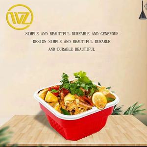 Filipinler dostu yemek kabı kare PP özelleştirilmiş malzeme popüler tek kullanımlık gıda saklama kutuları ve kovaları ücretsiz klasik kabartma - Product Image 3