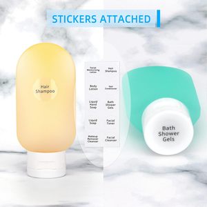 Empty Custom Skincare Bottle Set Hair Conditioner Square Shampoo Bottles Plastic Cosmetic Face Body Wash Bottle with Lotion Pump - Product Image 2