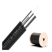 Cable de Fibra Óptica FTTH Gjxh Gjxfh para Interiores, G657A, 1, 2 y 4 Hilos, con Cubierta de PVC y LSZH, en Oferta