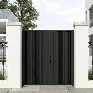 简易住宅入口铁门现代安防铝花园门