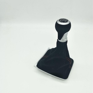 Pomo de palanca de cambios para coche Vw, pomo de cambio de terciopelo negro con cubierta antipolvo, diseño ergonómico para transmisión manual - Product Image 1