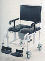 CT8501L Fauteuil roulant en aluminium populaire Chaises d'aisance mobiles pliantes et fauteuils roulants de douche Chaise de toilette Aide à la mobilité