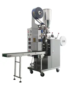 Auto tea leaves/tea bag packing machine small with string and tag