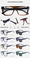 Nouveau petit Rectangle clair lunettes lunettes montures optiques mode femmes lunettes cadre Vintage Transparent monture de lunettes