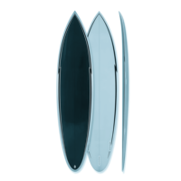 Planche de surf unisexe avec noyau en EPS et accessoires de quille pour la pratique du surf en eau ouverte