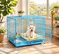 Cage pliable en métal pour chien, grande cage d'intérieur pour animaux de compagnie, niche en fil de fer pour chiens de petite et moyenne taille