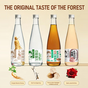 Jiufengshan Yangxingu Zuivere Berkenhoutsap 8-Flessen Geschenkverpakking Gezonde Hydratatie Veganistische Energiedrank - Product Image 3