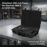 Étui de protection robuste pour Starlink modèle D7315, étanche IP67, étui de transport rigide avec mousse EVA personnalisée pour kit Starlink Gen 3 V2 V3