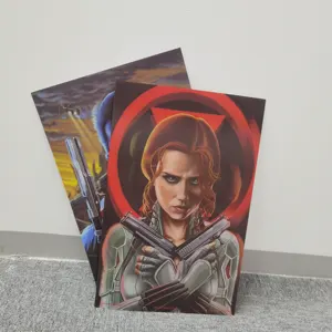 Póster Lenticular personalizado de superhéroe Viuda Negra, póster 3D de viuda negra para colección