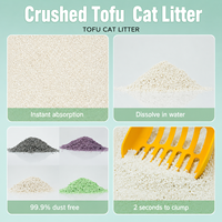 Litière pour chat en tofu écologique, charbon actif, 99% antibactérien, fraîcheur longue durée, matières premières de qualité alimentaire, personnalisable