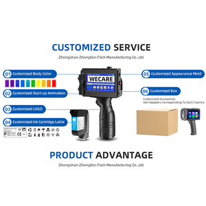 WECARE H91 Draagbare 12,7 mm Fastjet Inkjet Handprinter voor barcode-, QR-<span class=keywords><strong>code</strong></span>-, batchnummer- en logo-printen - Product Image 3