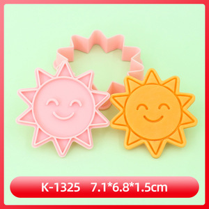 Ensemble de <span class=keywords><strong>d</strong></span>écoupoirs à biscuits en plastique 3D en forme de dessins animés de la série Sun, pour biscuits gaufrés façon argile DIY - Product Image 6