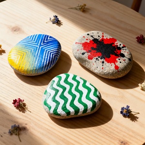 <span class=keywords><strong>Pietre</strong></span> Rotonde per Dipingere, Giocattoli Educativi, Ciottoli Lisci per Bambini, Arti Creative, Disegno e Pittura, <span class=keywords><strong>Pietre</strong></span> Grandi - Product Image 5