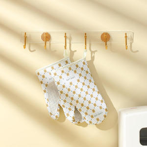 Maniques de cuisine professionnelles en silicone résistantes à la chaleur, antidérapantes à pois, pour la cuisson et la pâtisserie - Product Image 3