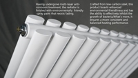 Radiateur rectangulaire en acier inoxydable peu encombrant au design moderne pour applications de chauffage dans les petits appartements, les hôpitaux et les écoles