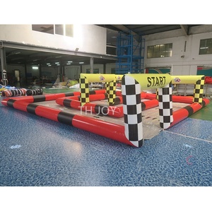 Livraison aérienne gratuite à <span class=keywords><strong>la</strong></span> porte, piste <span class=keywords><strong>de</strong></span> voiture pare-chocs extérieur, piste <span class=keywords><strong>de</strong></span> kart gonflable commerciale en pvc personnalisée - Product Image 3