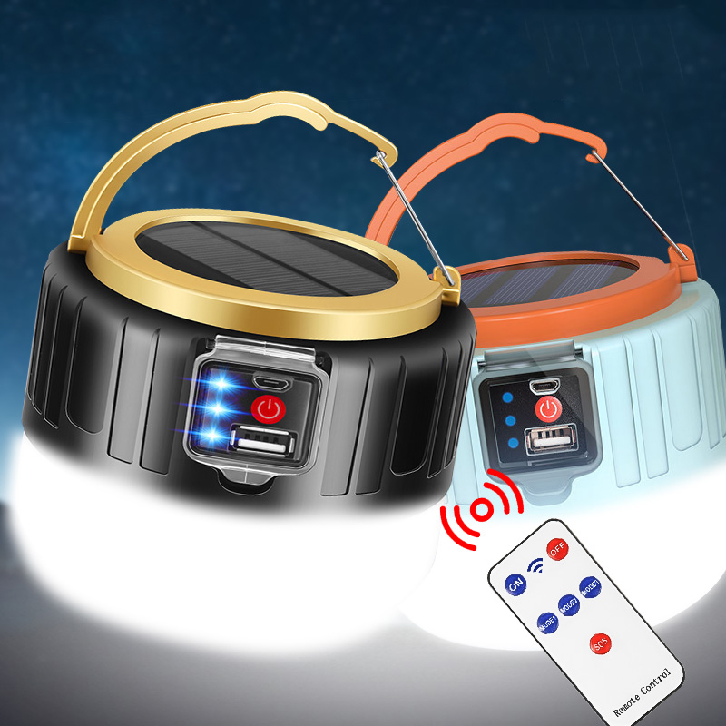 USB перезаряжаемая лампа для кемпинга, светодиодная лампа, портативный фонарь, рабочий аварийный фонарь, солнечный свет для палатки, открытый барбекю, пеший туризм