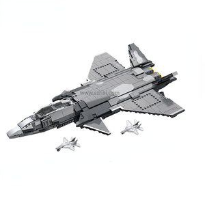 Jie Star 61057 Modello di Aereo Militare da Combattimento, Kit di Costruzione DIY, Giocattolo Educativo per Bambini - Product Image 1