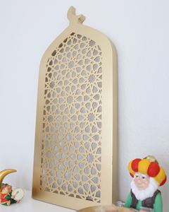 Décoration murale islamique géométrique en forme de croissant de lune avec LED pour le Ramadan - Product Image 3