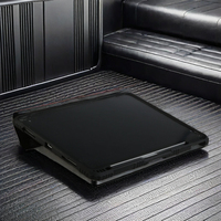 Casing PC transparan antiselip, casing cangkang keras transparan 12.9 inci TPU dengan desain Slot pensil untuk iPad Pro