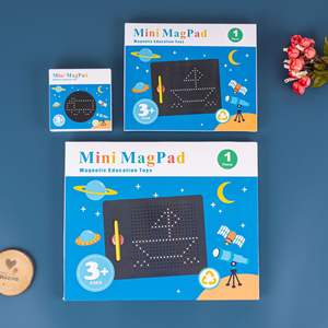 Free Play Kleinkinder Reisen Sensorische Aktivität Spielzeug Magnet Perlen Doodle Tablet Stylus Magnetisches Zeichenbrett für Kinder - Product Image 3