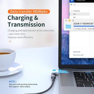<span class=keywords><strong>Cable</strong></span> <span class=keywords><strong>Adaptador</strong></span> Magnético <span class=keywords><strong>USB</strong></span> <span class=keywords><strong>Tipo</strong></span>-<span class=keywords><strong>C</strong></span> <span class=keywords><strong>de</strong></span> Fábrica 6A 120W con Blindaje Trenzado para iPad Pro y Macbook 2019/2018 - Conector <span class=keywords><strong>de</strong></span> Aleación <span class=keywords><strong>de</strong></span> Aluminio - Product Image 6