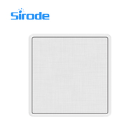 Sirode T4 Series British Standard Modern Luxury Color blanco PC Plate 2 Gang 1 Way Interruptores de pared y enchufes para el hogar