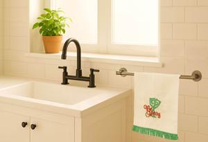 Be Merry <b>Linen</b> Chicken Towel | High Quality <b>100</b>% <b>Linen</b> <b>Fabric</b>, Sustainable Absorbent Kitchen & Tea Towel - Product Image 3