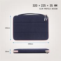Tas Laptop Portabel dengan Pegangan Atas, Pelindung, dan Interior Terorganisir untuk Bisnis dan Perjalanan