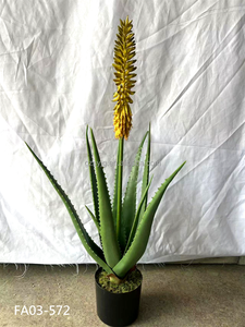 Venta al por mayor <span class=keywords><strong>de</strong></span> Aloe <span class=keywords><strong>Vera</strong></span> Artificial planta en maceta hecha a mano verde falso bonsái interior hogar Oficina escritorio decoración planta - Product Image 6