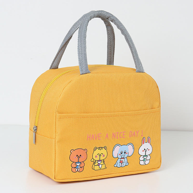 Travel Lunch Box Kids Cooler Bag Cute Cartoon Hot Cold Thermal
