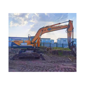 Excavadora de ruedas Hyundai 210-9, excavadora de orugas hidráulica de segunda mano Original de 21 toneladas en stock en Shanghai - Product Image 1