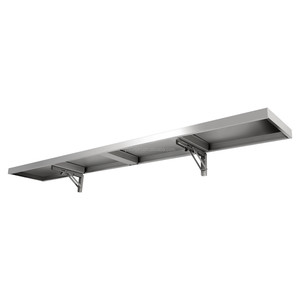 Heavy Duty Stainless Steel <b>Wall</b> <b>Mounted</b> Folding Shelf Space Saving Foldable Rack for <b>Kitchen</b> Restaurant Canteen - Product Image 2