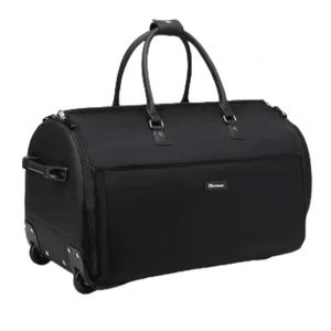 Échantillon gratuit : Le sac à vêtements en tissu Oxford 600D noir avec fermeture éclair est un sac à vêtements non tissé en gros. - Product Image 4