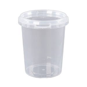Seau en plastique PP moderne et portable avec couvercle épaissi, transparent, de qualité alimentaire, pour le thé au lait et les fruits, emballage scellé - Product Image 4