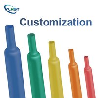 Yilian personalizar negro rojo Tubo termorretráctil 2:1 relación de contracción 3:1 Protector de Cable aislado impermeable