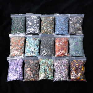 도매 연마 천연 석영 치유용 텀블드 자갈 대량 크리스탈 칩 장식용 - Product Image 2