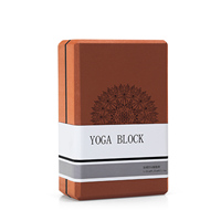Bloc de yoga en EVA écologique haute densité, 22,5x15x7,5cm, 420g, avec logo personnalisé, couleurs variées, antidérapant, pour Pilates adulte