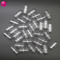 Stock Capsules transparentes Capsule vide creuse PS Shell Mini capsule vide en plastique Conteneur