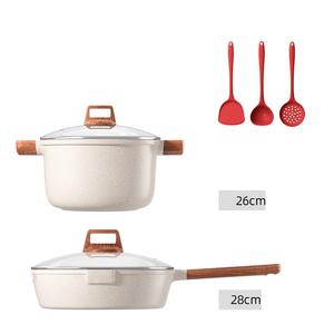 La migliore vendita <span class=keywords><strong>di</strong></span> utensili da cucina <span class=keywords><strong>set</strong></span> tre pezzi padella antiaderente fatta <span class=keywords><strong>di</strong></span> <span class=keywords><strong>pietra</strong></span> <span class=keywords><strong>di</strong></span> riso <span class=keywords><strong>di</strong></span> grano - Product Image 5