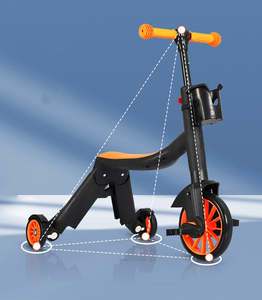 Trottinette multifonctionnelle pour enfants, tricycle, vélo d'équilibre, trottinette équilibrée, trois en un - Product Image 6