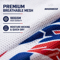 Ensemble d'uniformes de basketball personnalisés sans manches à col en V, maillot en polyester respirant sublimé à maille œil-de-perdrix pour équipes universitaires et collégiales