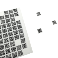 Conception personnalisée de code QR étiquettes autocollantes anti-contrefaçon numéro de série autocollant papier vinyle auto-adhésif impression couleur code QR autocollant