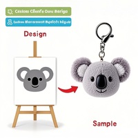Usine certifiée BSCI EN71/ASTM, porte-clés en peluche panda mignon et kawaii de haute qualité, personnalisé, en coton doux