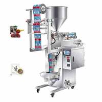 Machine d'emballage liquide automatique VFFS à grande capacité avec trémie en U personnalisée pour sauces épaisses, jus, miel, beurre de cacahuète et pâtes