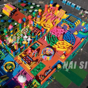 Büyük şişme tema parkı açık Juegos şişme Parque şişme şato oyun alanı büyük sıçrama evleri oyun çocuklar ve yetişkinler için - Product Image 6