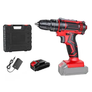 Cordless Drill Electric Cordless Screwdriver 12V 21V 2-Speed Lithium-ion Battery Rechargeable Torque Settings Power Tools